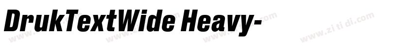 DrukTextWide Heavy字体转换